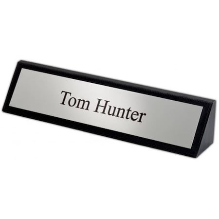 Eva-Dry/Momentum Sales & Mktg Dacasso a1046 Classic Leather Nameplate - Black a1046